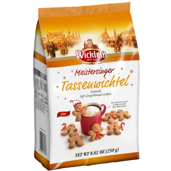 Wicklein Süßigkeit, Wicklein Meistersinger Tassenwichtel naturell zarter Mürbeteig 250g