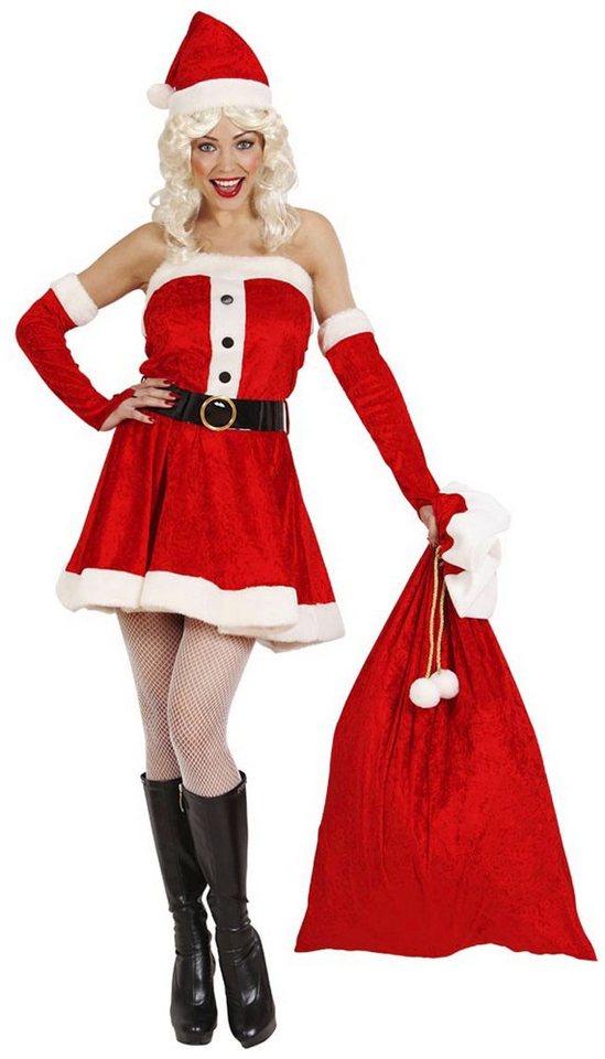 Widmann S.r.l. Christbaumschmuck Weihnachtsmann Geschenkesack aus Samt Rot - 100 x – Bild 2 von 4