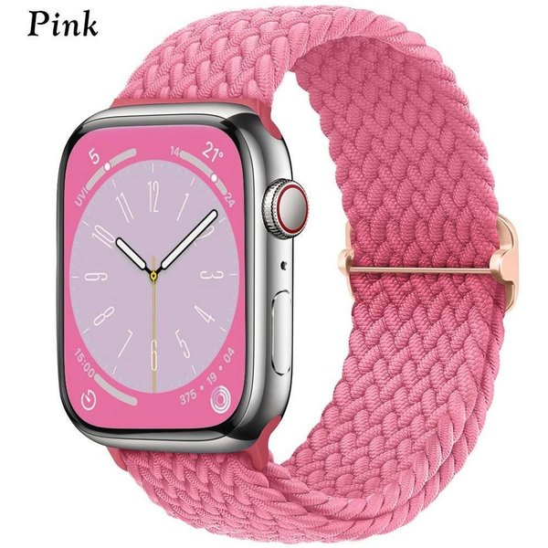 Widmann-Shop Smartwatch-Armband Nylon Loop Armband für Apple Watch Band Series Ultra SE 11 10 9 8, Nylon, alle Größen