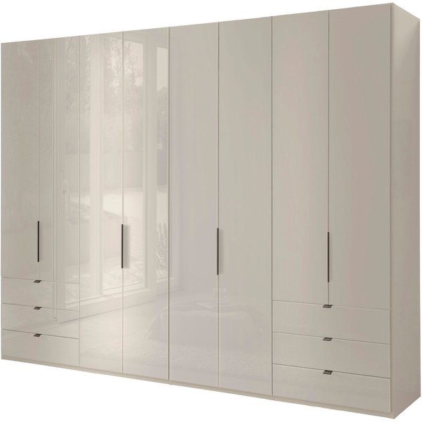 WIEMANN Falttürenschrank Ohio, Kleiderschrank, Schrank, Garderobe, mit Schubladen, 300 cm (inklusive Einlegeböden & Kleiderstangen, 2 Höhen, MADE IN GERMANY) in