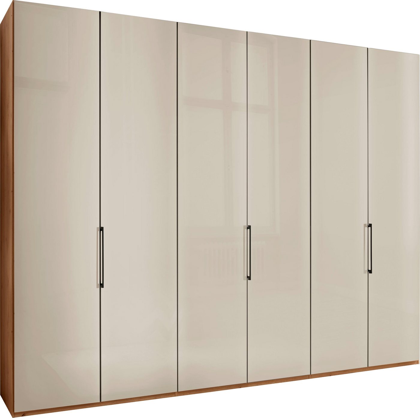 WIEMANN Kleiderschrank Monaco, Kleiderschrank, Schrank, Wäscheschrank, mit edler Glasfront (2 Breiten, 2 Höhen 216/236 cm auswählbar, MADE IN GERMANY) hochwerti – Bild 2 von 5