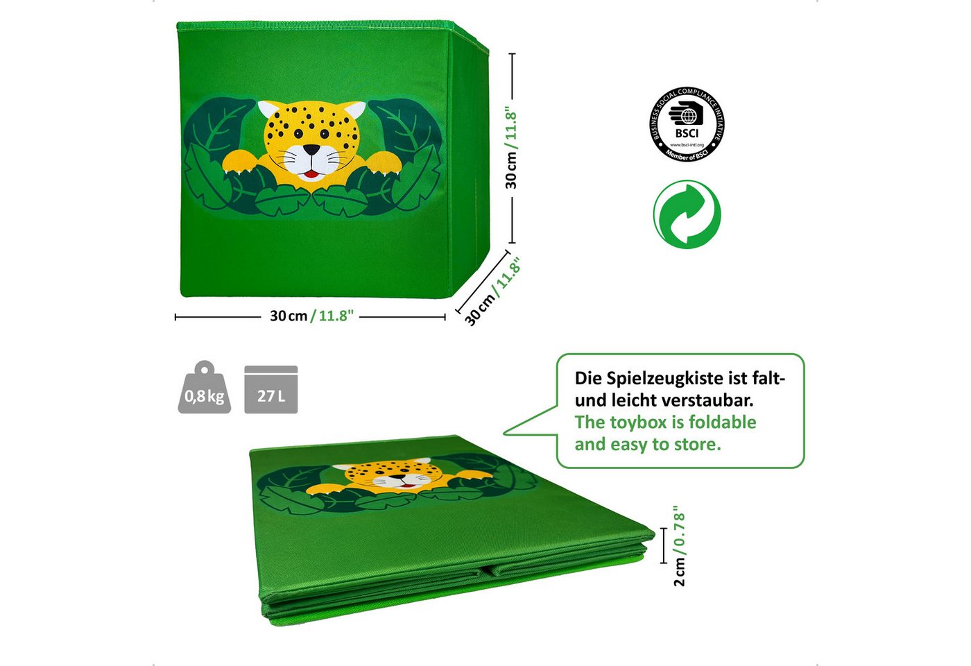 WIESEN.design Spielzeugtruhe 4er-Set, Spielzeugkiste, Aufbewahrungsbox Kinderzimmer (Spielzeugbox mit Deckel, Sitzbank Kinder, Spielzeugkiste Kinderzimmer, Spie – Bild 4 von 5