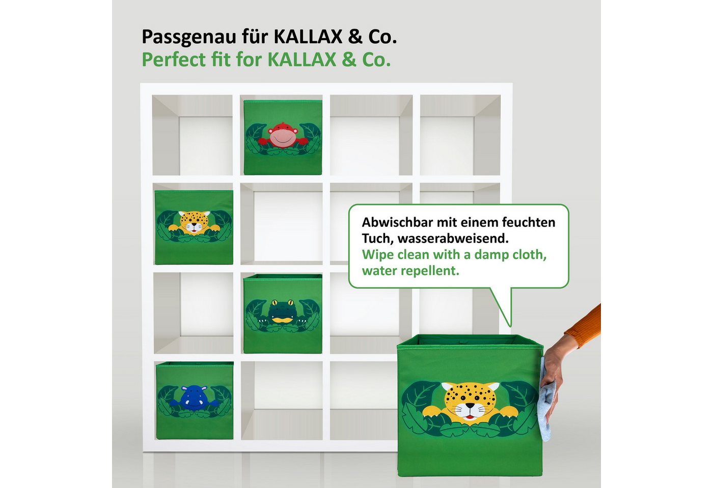 WIESEN.design Spielzeugtruhe 4er-Set, Spielzeugkiste, Aufbewahrungsbox Kinderzimmer (Spielzeugbox mit Deckel, Sitzbank Kinder, Spielzeugkiste Kinderzimmer, Spie – Bild 5 von 5