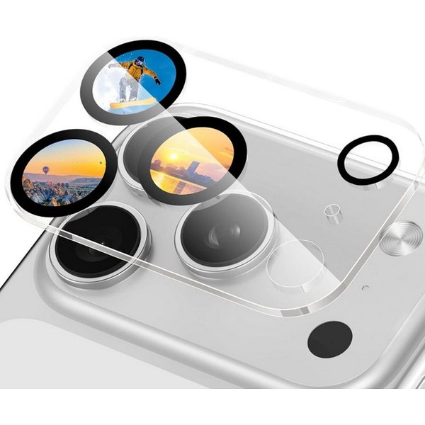 Wigento Kameraschutzglas Linsenschutz für Apple iPhone 18 Pro Max 9H Hartglas Komplettschutz für Apple iPhone 18 Pro Max, AR Reflexionstechnologie, Case Friendl