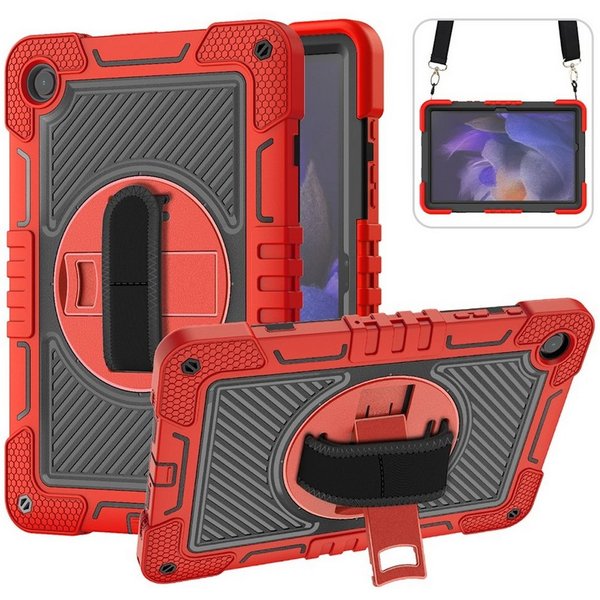 Wigento Tablet-Hülle Für Samsung Galaxy Tab A9 Plus aufstellbare 360 Grad Hybrid Tasche