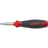 WIHA Schraubendreher mit Bit Magazin »PocketMax®«, magnetisch gemischt mit 8 Bits, 1/4"