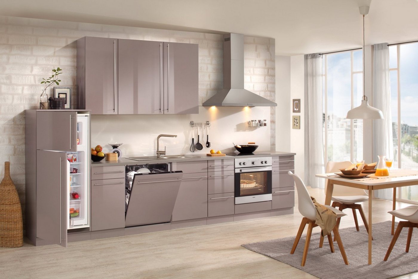 wiho Küchen Hängeschrank Chicago 60 cm breit, 90 cm hoch, für viel Stauraum – Bild 2 von 5