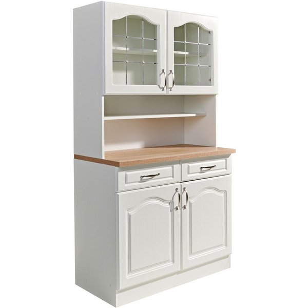 wiho Küchen Küchenbuffet Linz 100 cm breit, in Landhaus-Optik