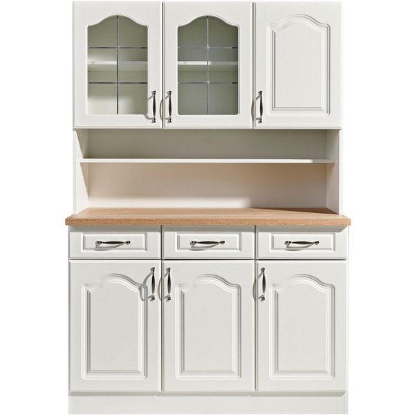 wiho Küchen Küchenbuffet Linz 120 cm breit, in Landhaus-Optik