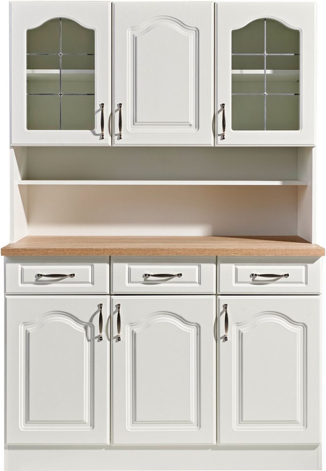 wiho Küchen Küchenbuffet Linz 120 cm breit, in Landhaus-Optik – Bild 2 von 5