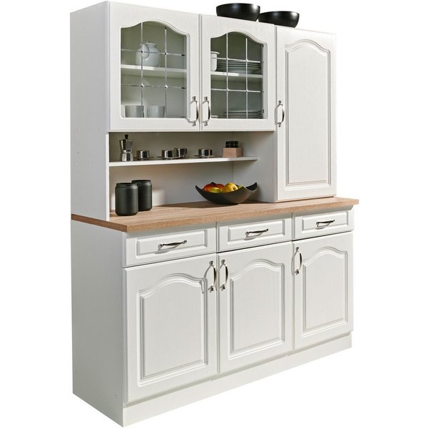wiho Küchen Küchenbuffet Linz 150 cm breit, in Landhaus-Optik