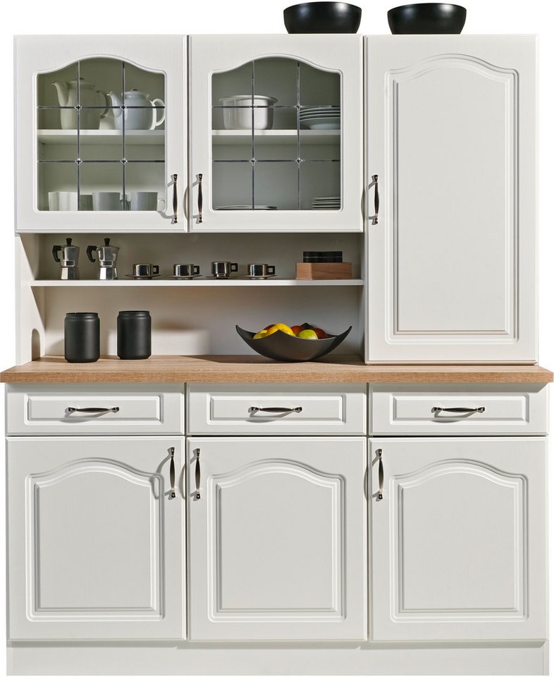 wiho Küchen Küchenbuffet Linz 150 cm breit, in Landhaus-Optik – Bild 5 von 5