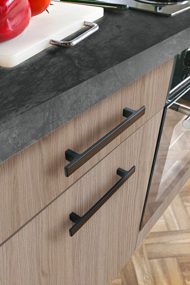 wiho Küchen Küchenzeile Fortyfive, Breite 180 cm, Soft-Close-Funktion in Schubkästen & Auszügen, höhenverstellbare Füße – Bild 4 von 5
