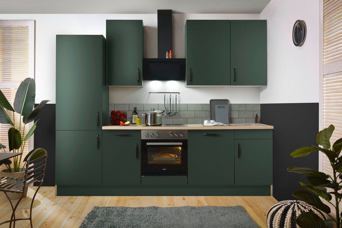 wiho Küchen Küchenzeile "Simi", mit verstellbaren Füßen, Breite 280 cm, wahlweise mit E-Geräten, Soft-Close-Funktion in Schubkästen & Auszügen – Bild 2 von 5