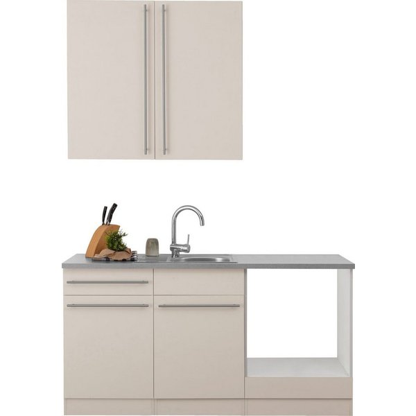 wiho Küchen Pantryküche Chicago, wahlweise mit E-Geräten, Breite 160 cm