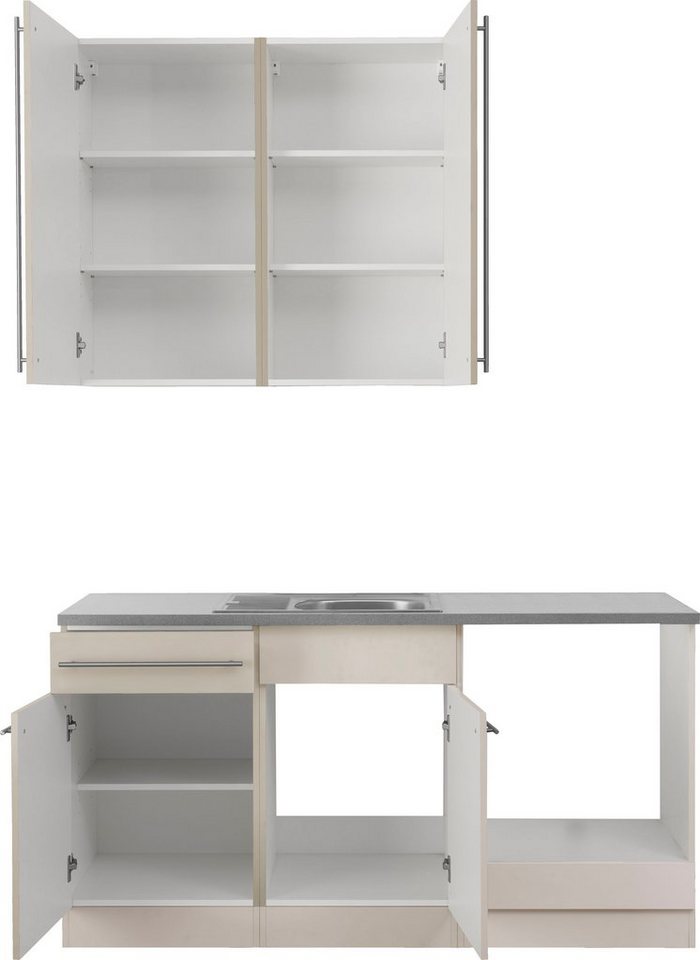 wiho Küchen Pantryküche Chicago, wahlweise mit E-Geräten, Breite 160 cm – Bild 3 von 5