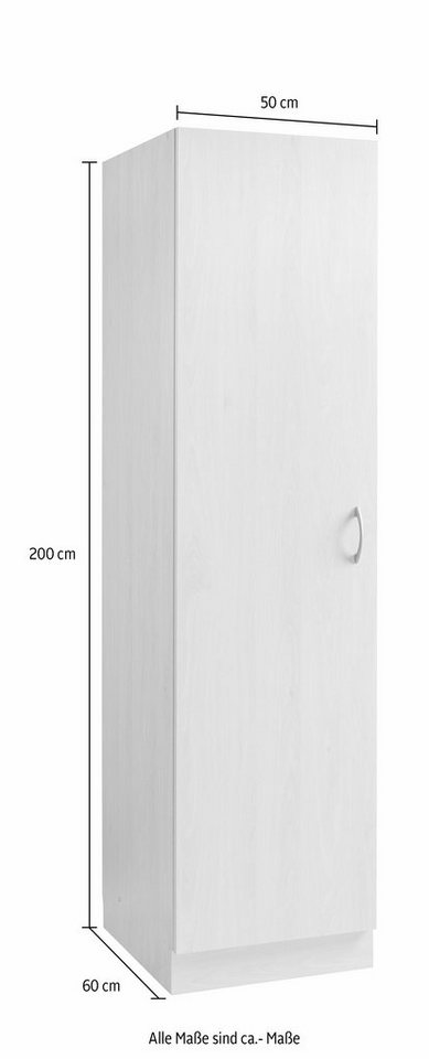 wiho Küchen Seitenschrank Kiel 50 cm breit, Höhe 200 cm – Bild 4 von 5