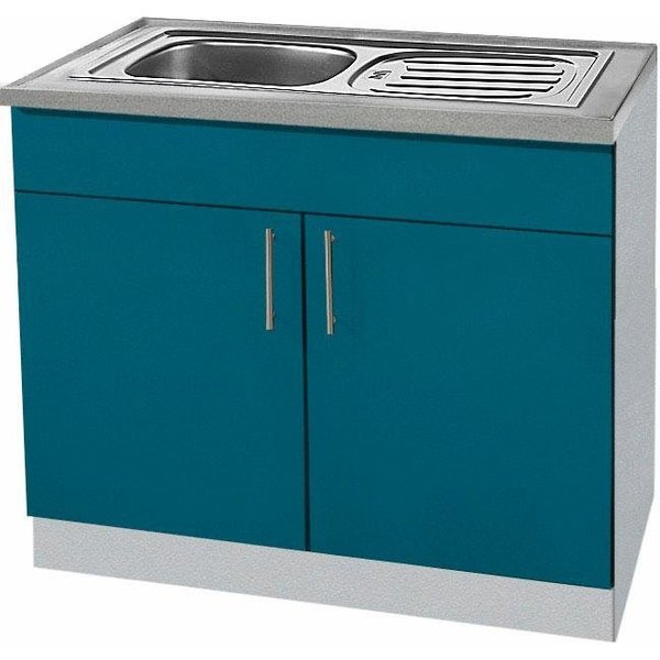 wiho Küchen Spülenschrank Kiel 100 cm breit