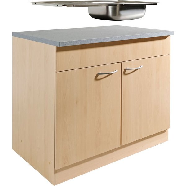 wiho Küchen Spülenschrank Kiel 100 cm breit