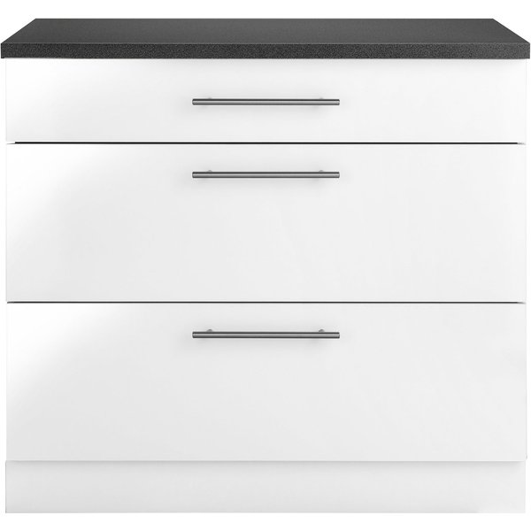 wiho Küchen Unterschrank Cali 90 cm breit, mit 2 großen Auszügen