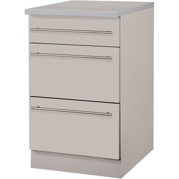 wiho Küchen Unterschrank Chicago 50 cm breit mit 2 Auszügen