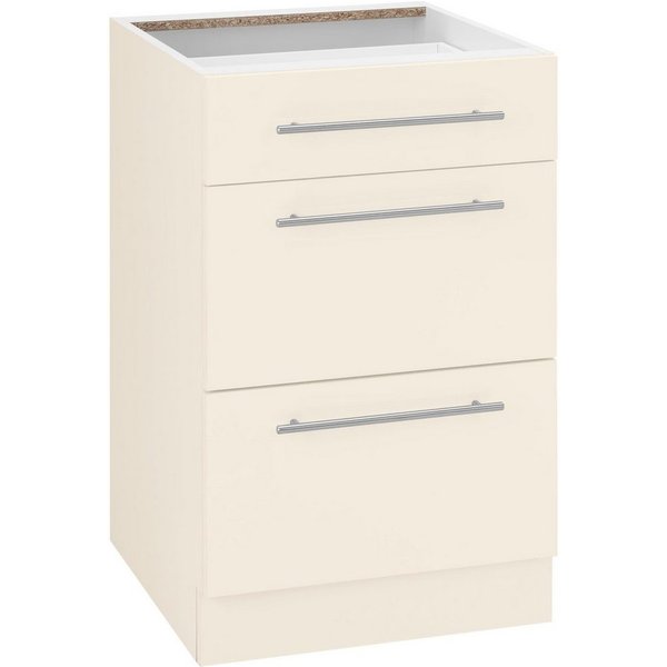 wiho Küchen Unterschrank Flexi2, Breite 50 cm 1 Schubkasten, 2 Auszüge