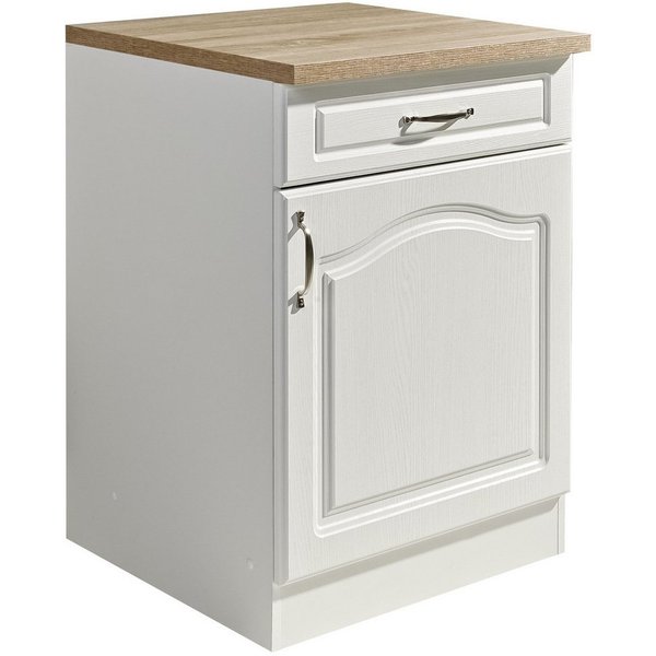 wiho Küchen Unterschrank Linz 60 cm breit, in Landhaus-Optik