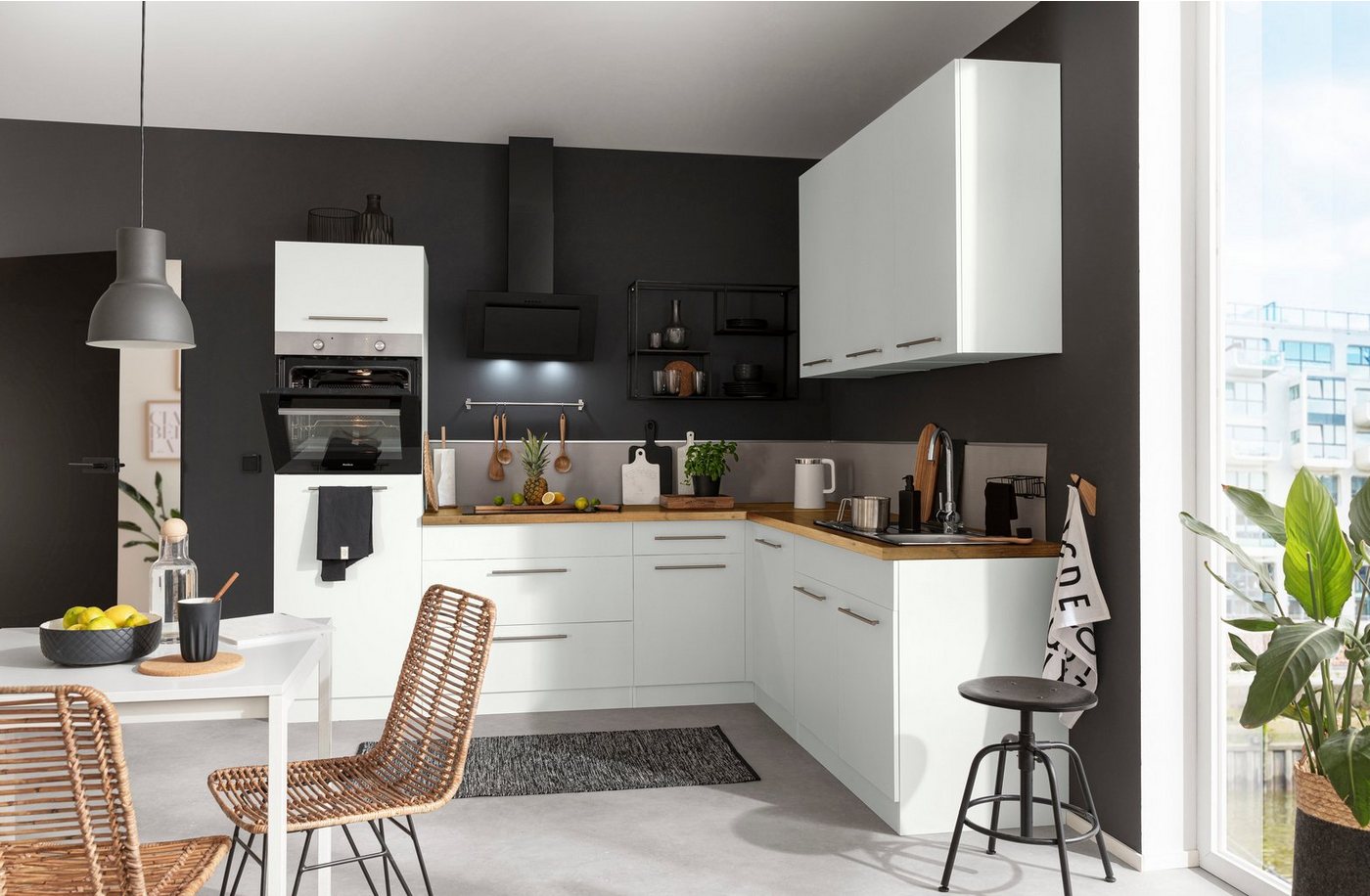 wiho Küchen Winkelküche Unna, mit E-Geräten, Stellbreite 260 x 220 cm – Bild 2 von 5