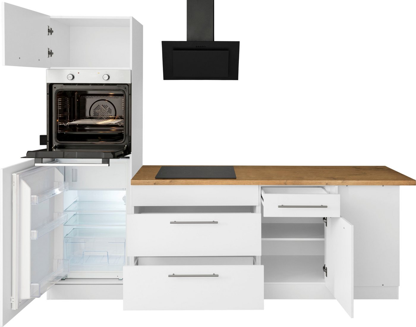 wiho Küchen Winkelküche Unna, mit E-Geräten, Stellbreite 260 x 220 cm – Bild 5 von 5