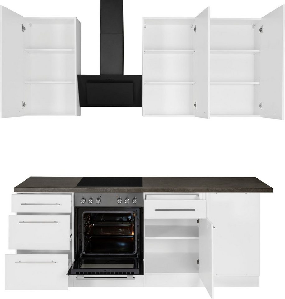 wiho Küchen Winkelküche Unna, mit E-Geräten, Stellbreite 220 x 170 cm – Bild 3 von 5