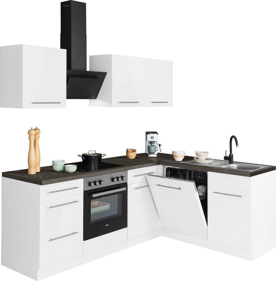 wiho Küchen Winkelküche Unna, mit E-Geräten, Stellbreite 220 x 170 cm – Bild 2 von 5