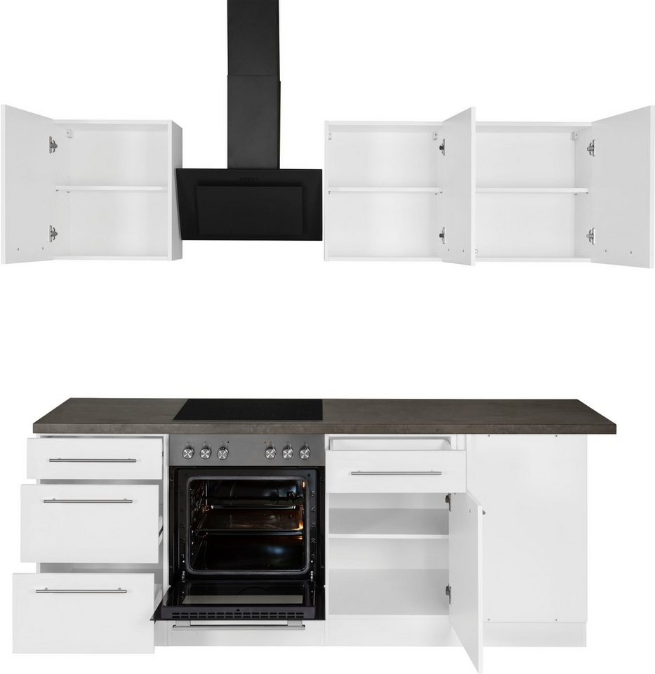 wiho Küchen Winkelküche Unna, mit E-Geräten, Stellbreite 220 x 170 cm – Bild 3 von 5