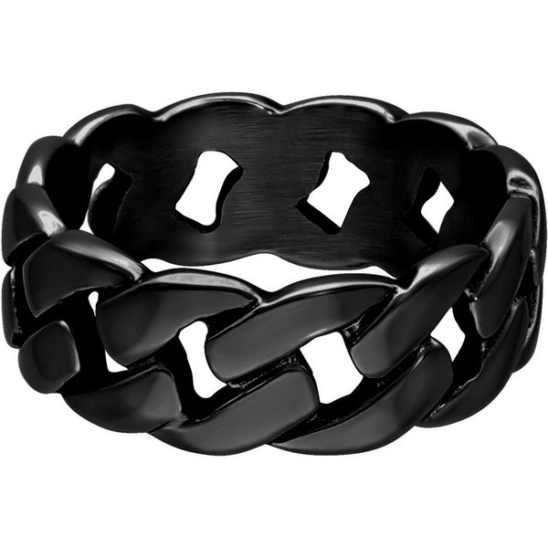Wildcat Fingerring Chunky Ring - Schwarz, 20,0 mm, Chirurgenstahl 316L - wasserfest, langlebig, hautverträglich