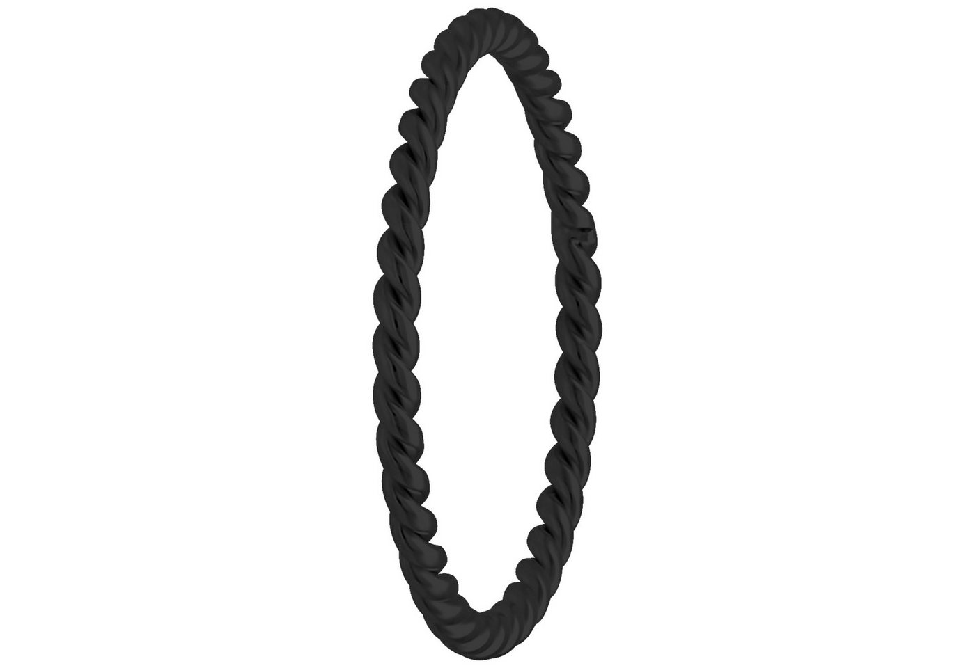 Wildcat Fingerring Twisted Ring - Schwarz, 20,0 mm, Chirurgenstahl 316L - wasserfest, langlebig, hautverträglich – Bild 2 von 3