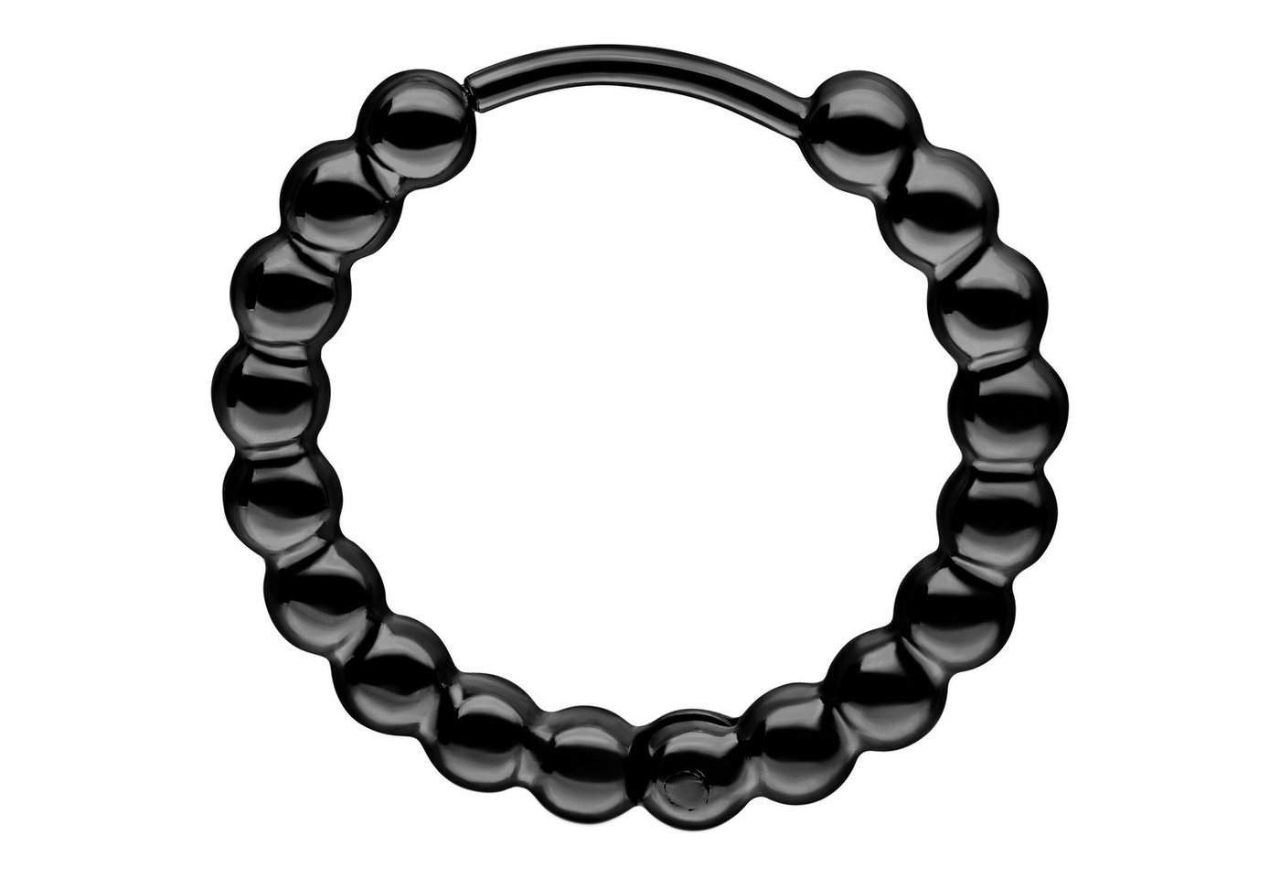 Wildcat Paar Ohrhänger Little Basic Bubble Hoops Pairs - Schwarz, 12,0 mm, Chirurgenstahl 316L - wasserfest, langlebig, hautverträglich – Bild 3 von 5