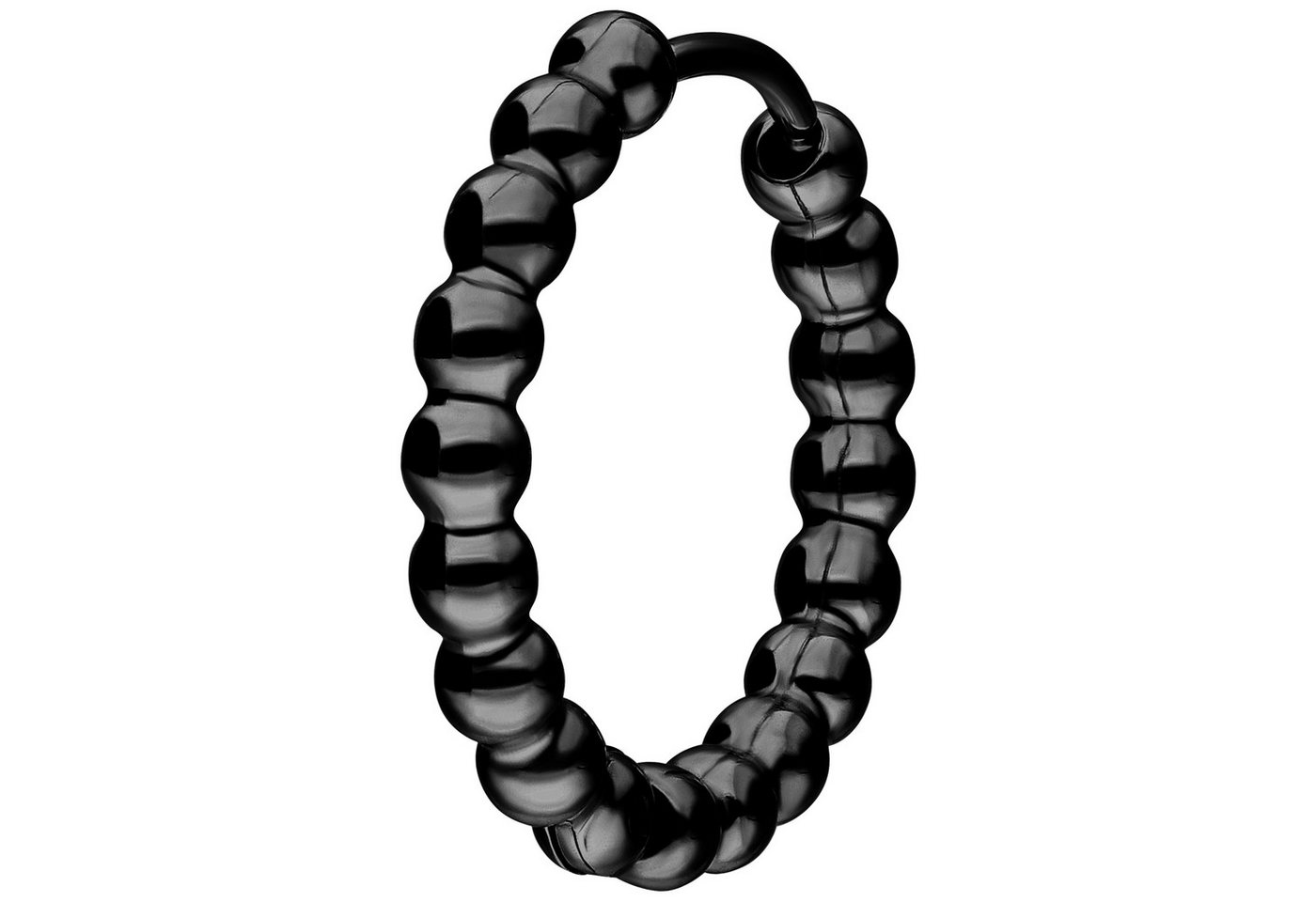 Wildcat Paar Ohrhänger Little Basic Bubble Hoops Pairs - Schwarz, 12,0 mm, Chirurgenstahl 316L - wasserfest, langlebig, hautverträglich – Bild 5 von 5