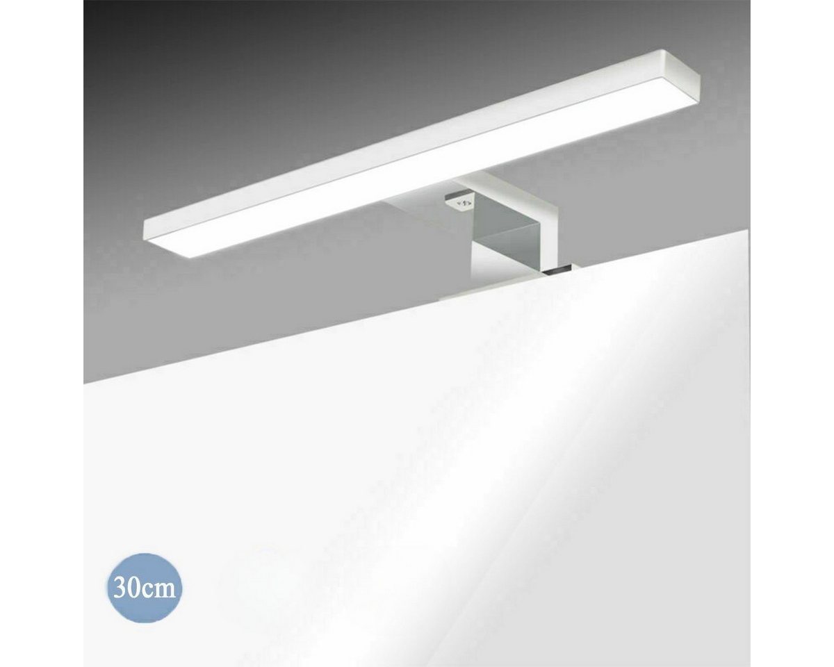 WILGOON Spiegelleuchte LED Wandleuchte, 30cm 60cm LED Spiegelleuchte 230V 8W/5W 400lm/650lm, LED fest integriert, Kaltweiß, Aufbauleuchte + Klemmleuchte,Schmink – Bild 2 von 5