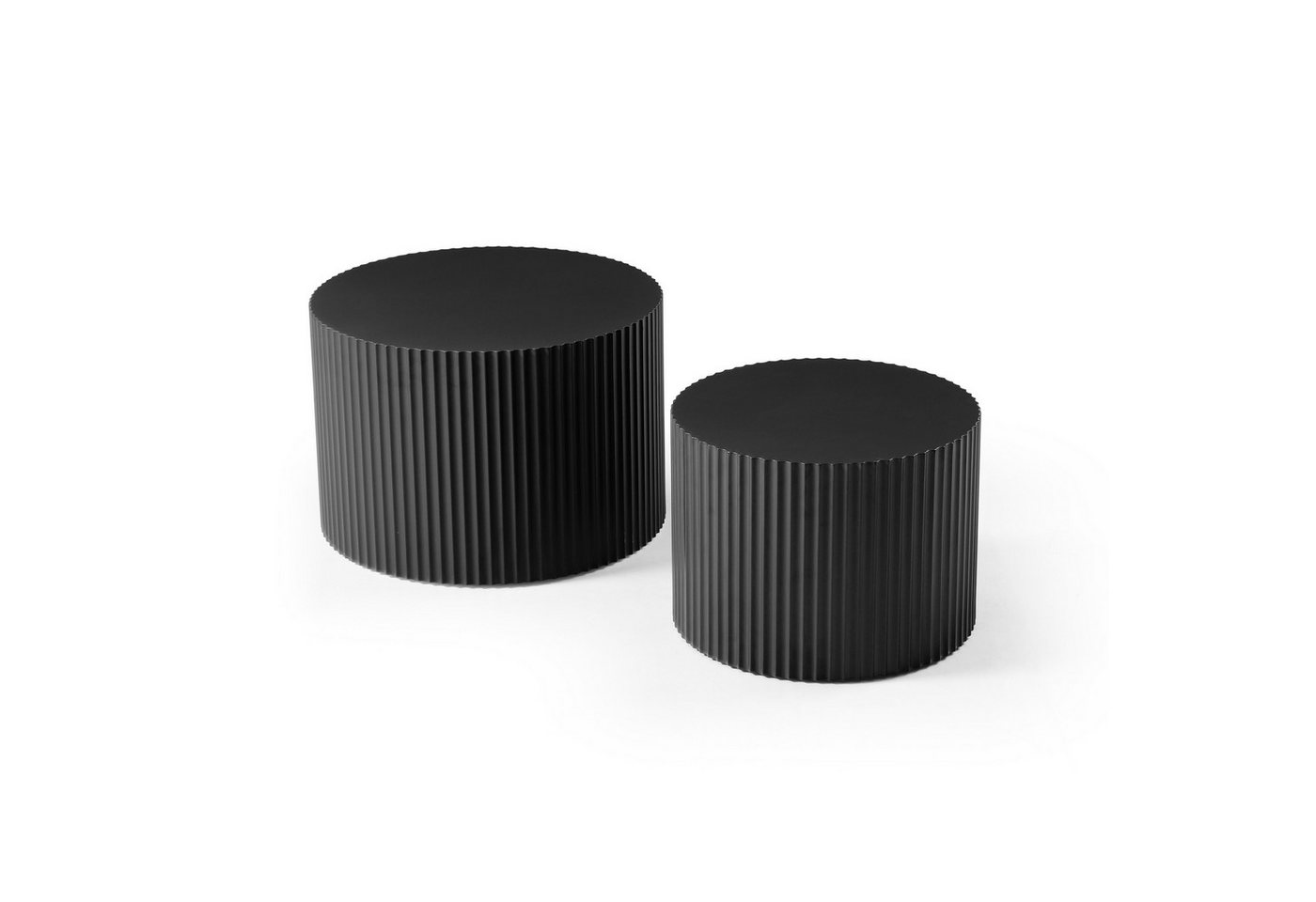 WILLIAMSPACE Couchtisch Carno MDF Couchtisch Set, rund & ineinander schiebbar platzsparend – Bild 4 von 5