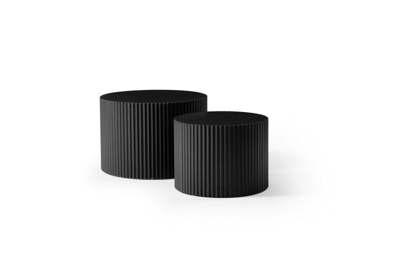 WILLIAMSPACE Couchtisch Carno MDF Couchtisch Set, rund & ineinander schiebbar platzsparend – Bild 5 von 5