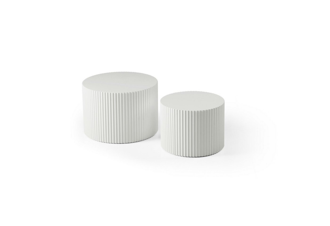 WILLIAMSPACE Couchtisch Carno MDF Couchtisch Set, rund & ineinander schiebbar platzsparend – Bild 2 von 5