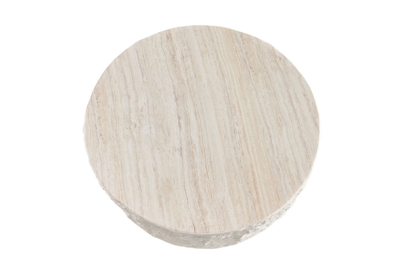WILLIAMSPACE Couchtisch Column Runder Couchtisch aus Fiberglas mit Steinoptik (1 St) – Bild 3 von 5