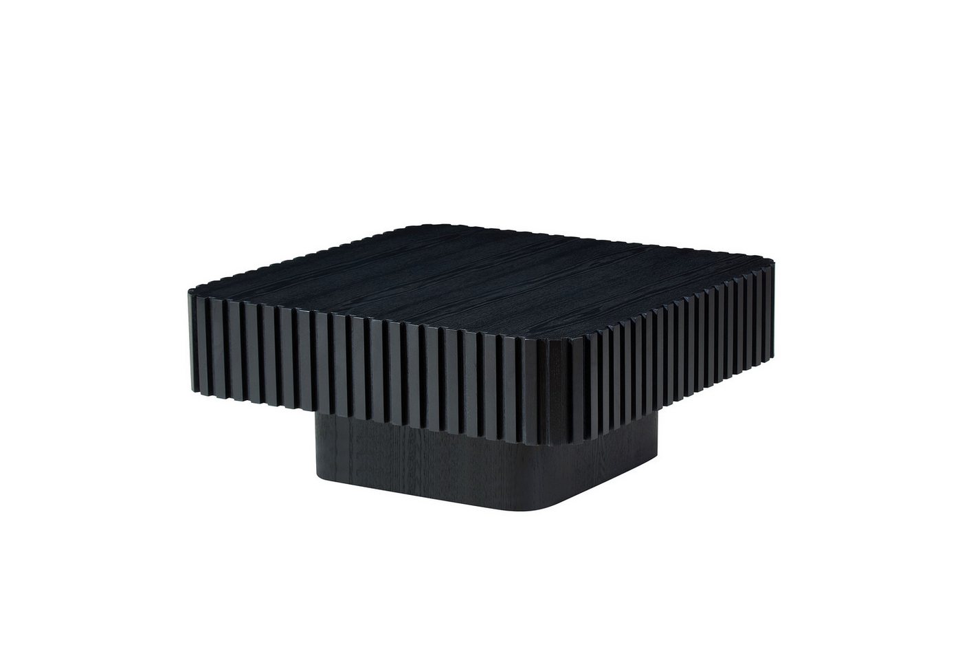 WILLIAMSPACE Couchtisch Lesley Eckiger Couchtisch mit geriffelter Oberfläche – Moderner Tisch (1 St), Maße ca.: B80 x T80 x H35 cm – Bild 2 von 5