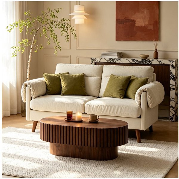 WILLIAMSPACE Sofa 2-Sitzer Sofa, Modernes Design, Polstersofa für Wohnzimmer