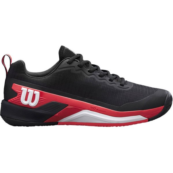 Wilson Rush Pro 4.5 Clay/Sandplatz schwarz/rot Herren Tennisschuh