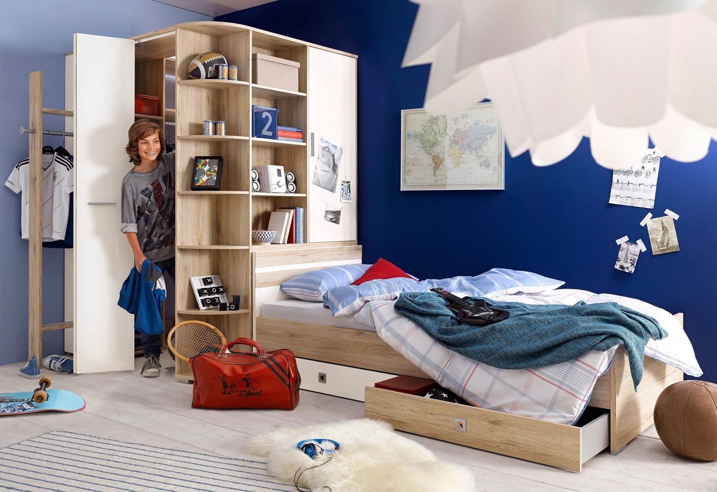 Wimex Bett Joker, Gästebett, Liegeflächen 90 oder 140x200cm, farbliche Akzente am Kopfteil – Bild 2 von 5