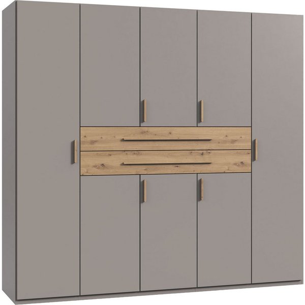Wimex Drehtürenschrank Digit, erhältlich in den Breiten 180cm, 225cm oder 270cm (Schlafzimmer Schrank Bestseller in moderner Optik) inkl. zwei Schubkästen