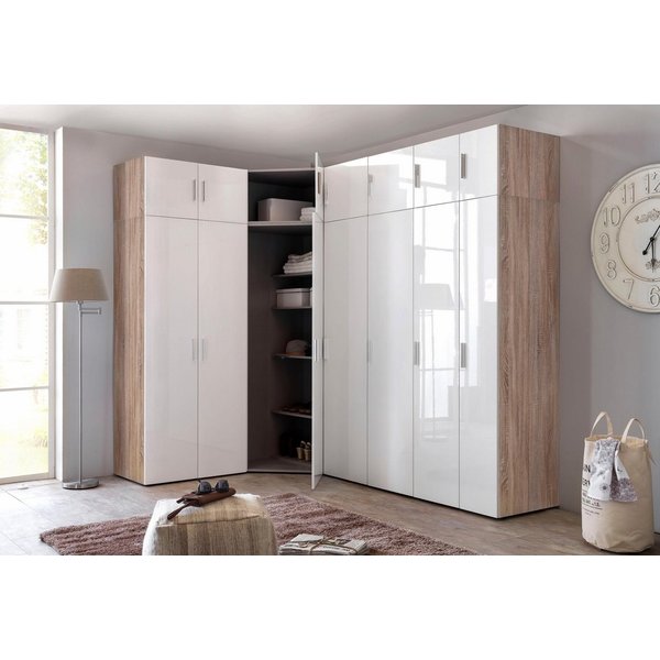 Wimex Drehtürenschrank Malta mit Hochglanz-Front