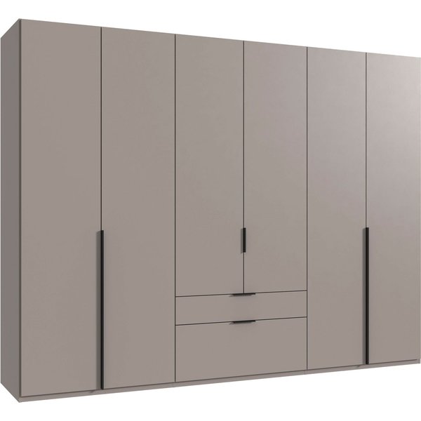 Wimex Drehtürenschrank Mugano (mit langen oder kurzen Griffen aus Metall) in vielen Breiten, 208 oder 236 cm hoch, Made in Germany