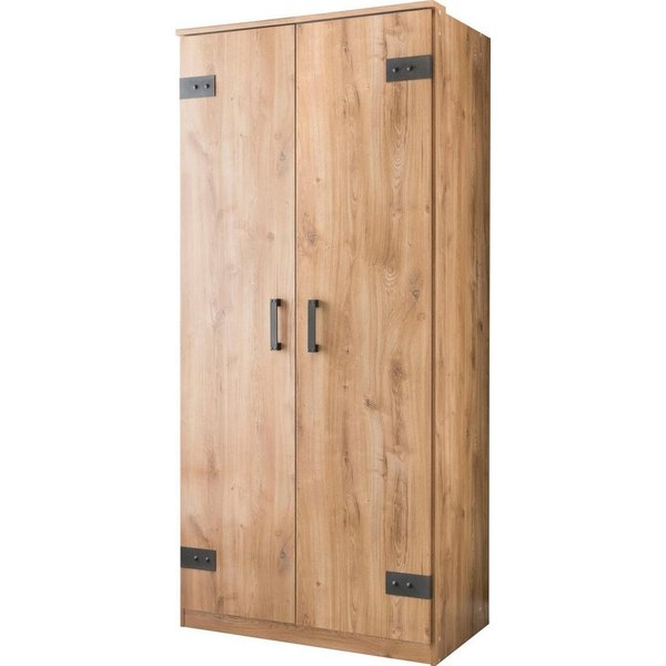 Wimex Kleiderschrank Liverpool, Made in Germany Industrial Look, 90x58x199cm, mit Innenausstattung