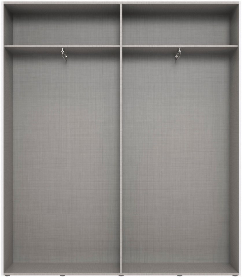 Wimex Kleiderschrank Mugano,in 3 Breiten, 2 Tiefen, viele Farben, Made in Germany (in Basic oder Premium Ausstattung) mit kurzen Griffen aus Metall – Bild 3 von 5